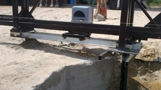 Купить сваи для ворот в Медногорск. Заказать ворота на сваях под ключ от 21591 руб